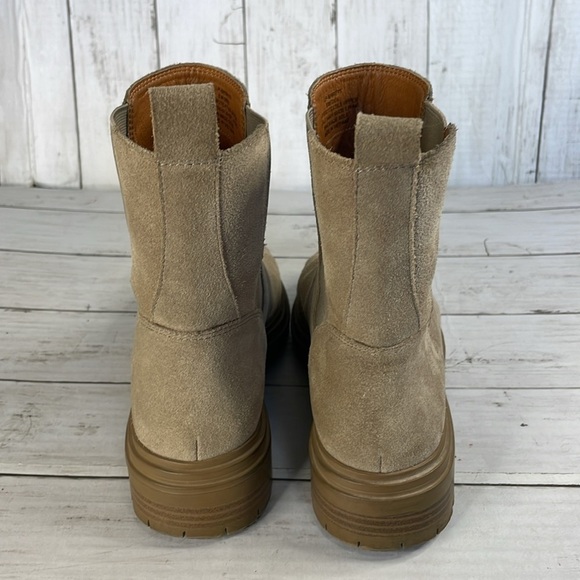 Lucky Brand Suede Chunky Lug Sole Chelsea Boot - Picture 4 of 10